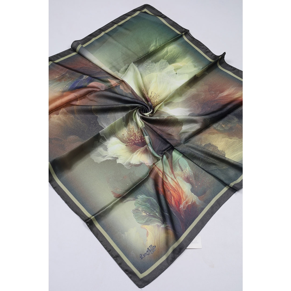 Scarfella Hybrid Desenli Kristal Eşarp - Desen-07