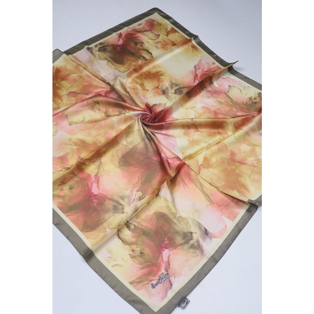 Scarfella Hybrid Desenli Kristal Eşarp - Desen-12 - Renk-01