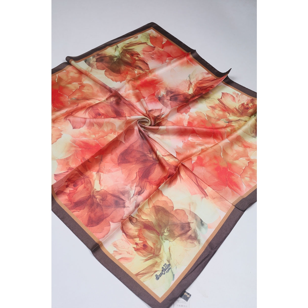 Scarfella Hybrid Desenli Kristal Eşarp - Desen-12 - Renk-01