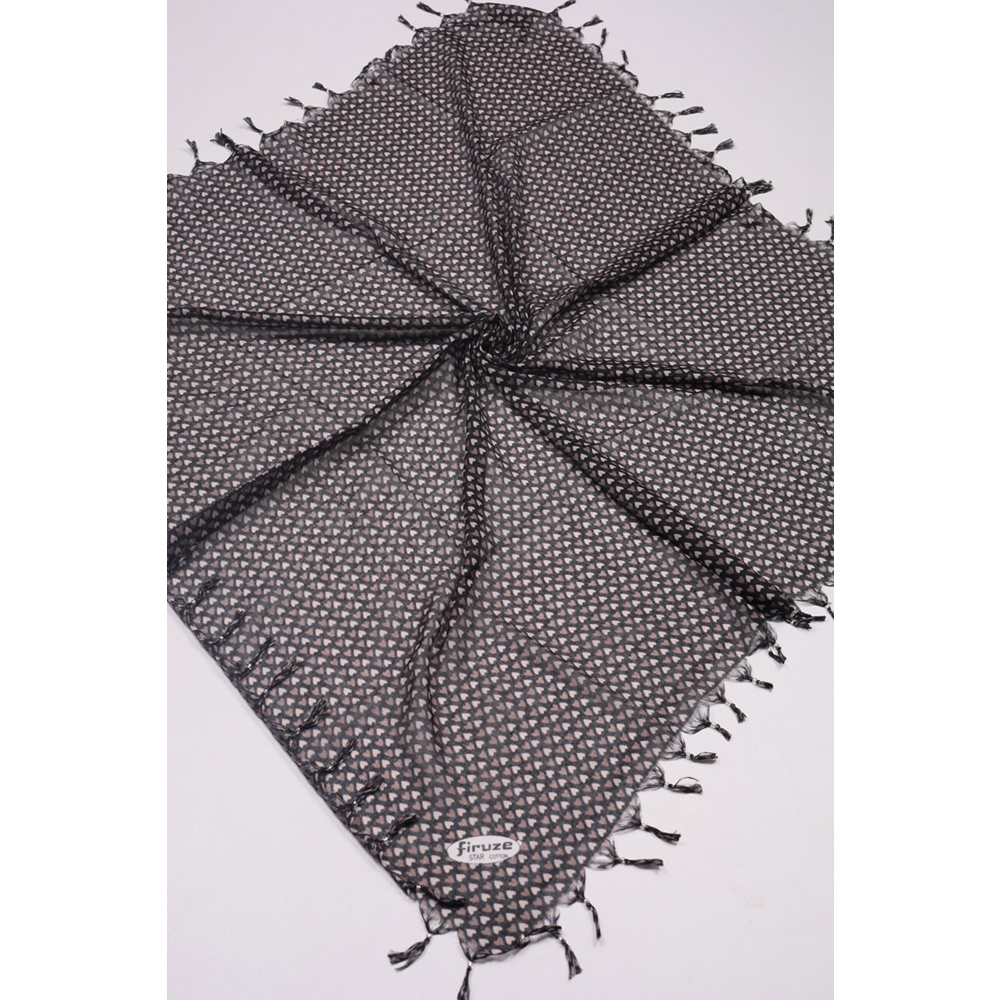 Firuze Star Desenli Boncuklu Tülbent - Desen-58 - Renk-09
