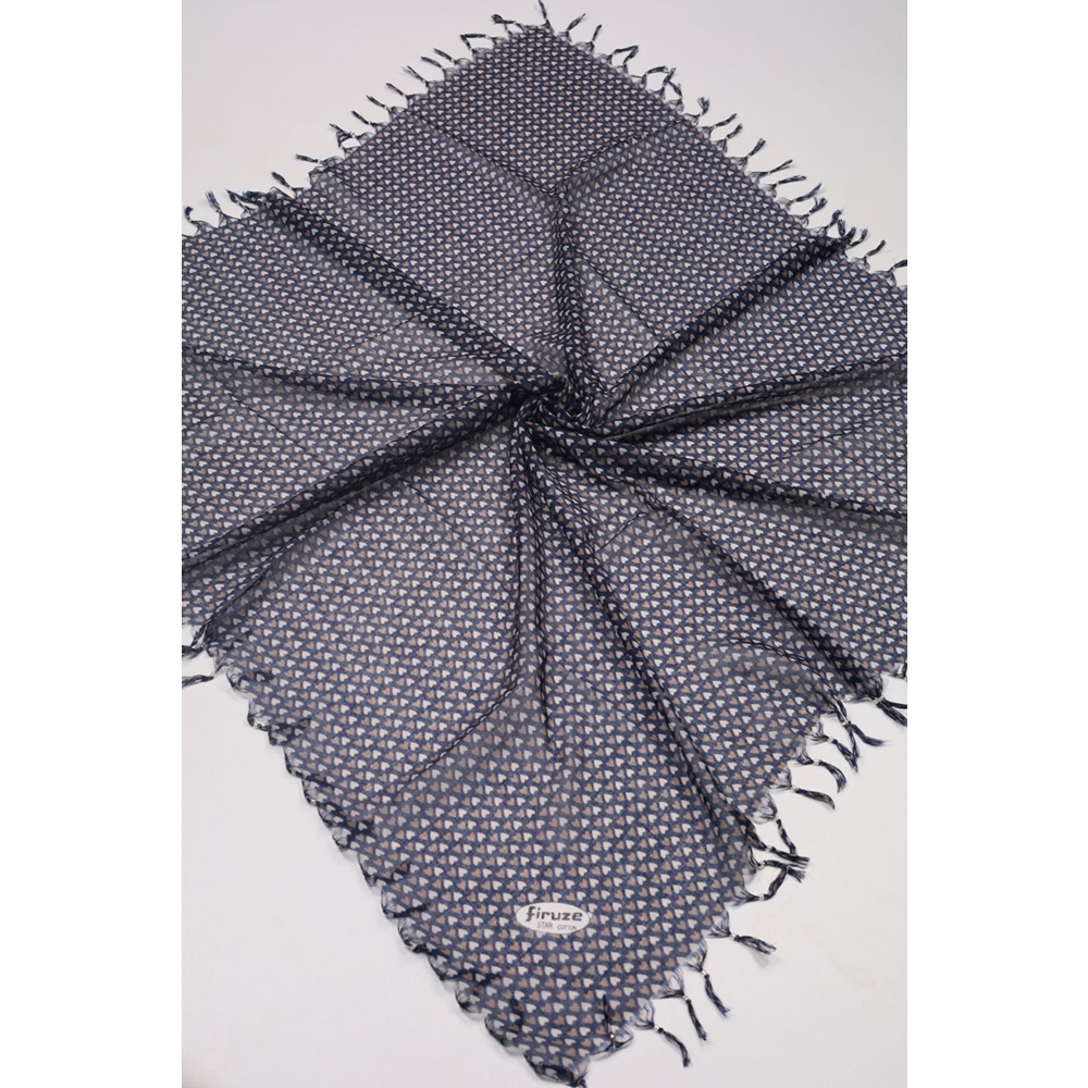 Firuze Star Desenli Boncuklu Tülbent - Desen-58 - Renk-09