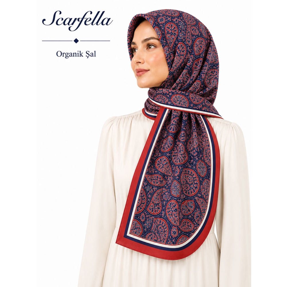 Scarfella Organik Şal - Desen-09