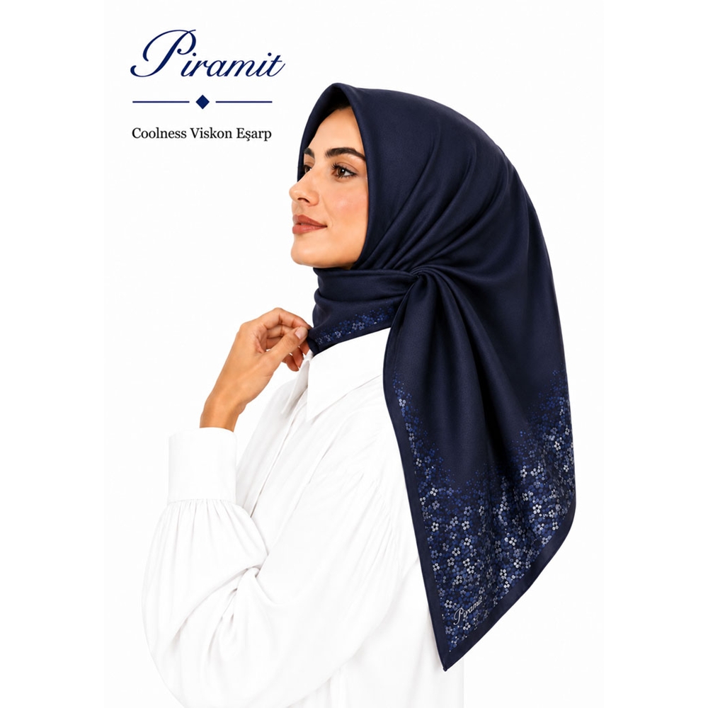 Piramit Coolness Viskon Eşarp - Desen-08