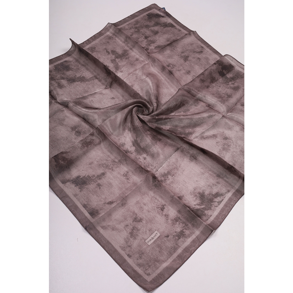 Piramit Desenli Simli Bantlı Abiye Eşarp - Desen-01 - Renk-01