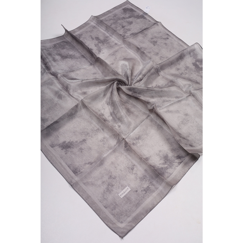 Piramit Desenli Simli Bantlı Abiye Eşarp - Desen-01 - Renk-01