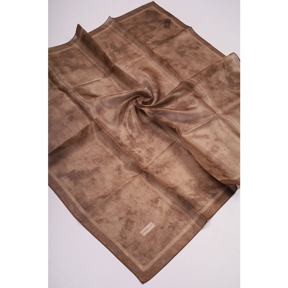 Piramit Desenli Simli Bantlı Abiye Eşarp - Desen-01 - Renk-01
