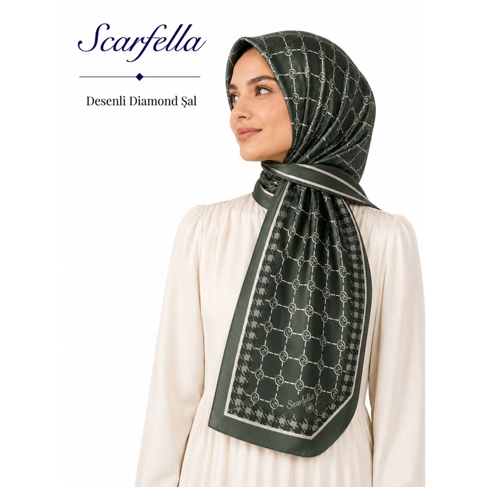 Scarfella Desenli Diamond Şal - Desen-06
