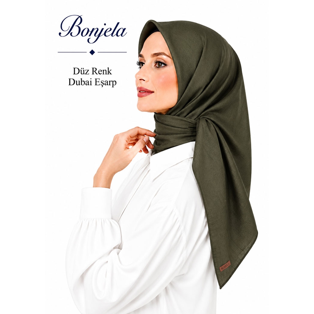 Bonjela Düz Renk Dubai Eşarp - Desen-01