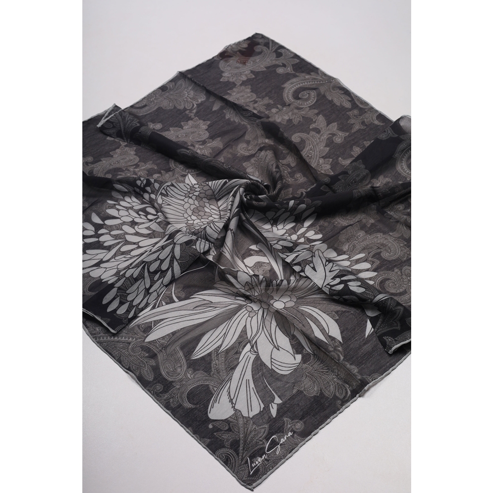 Luvensara Desenli Summer Eşarp - Desen-10 - Renk-01
