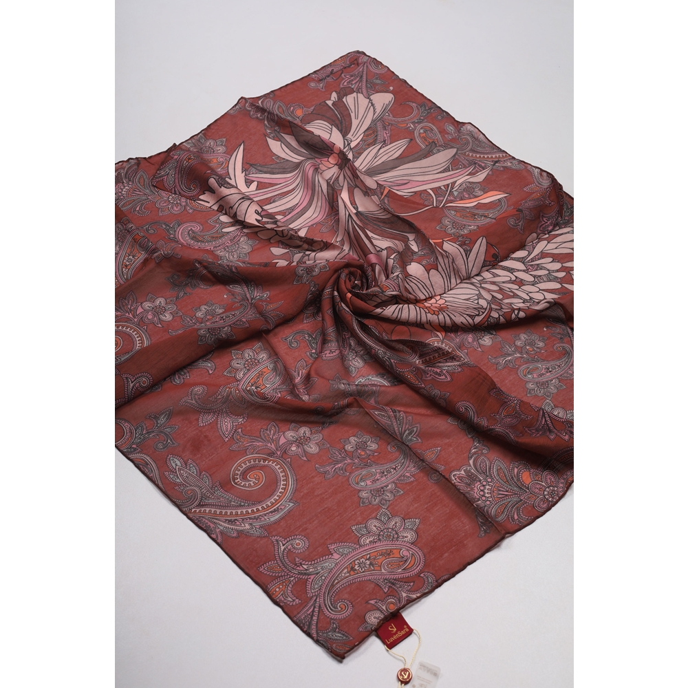 Luvensara Desenli Summer Eşarp - Desen-10 - Renk-01
