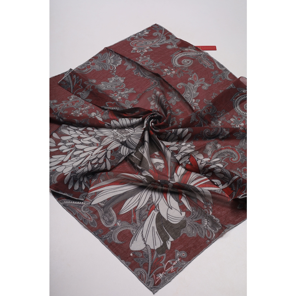 Luvensara Desenli Summer Eşarp - Desen-10 - Renk-01