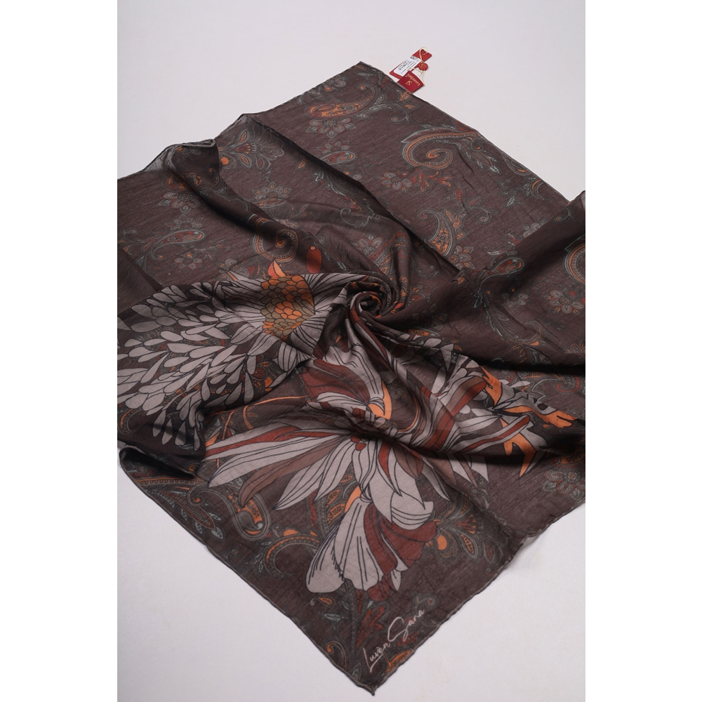 Luvensara Desenli Summer Eşarp - Desen-10 - Renk-01
