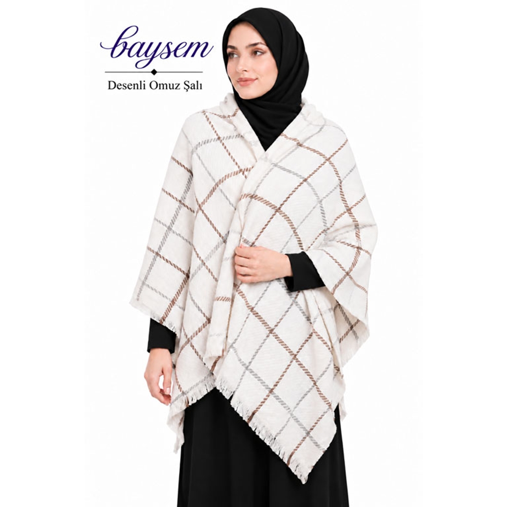 Zara Desenli Omuz Şalı - Desen-01