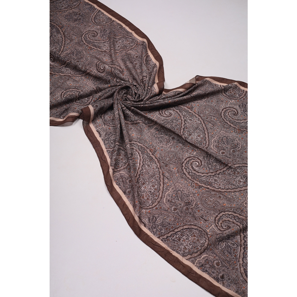 Scarfella Desenli Premium Bambu Kraş Şal - Desen-12