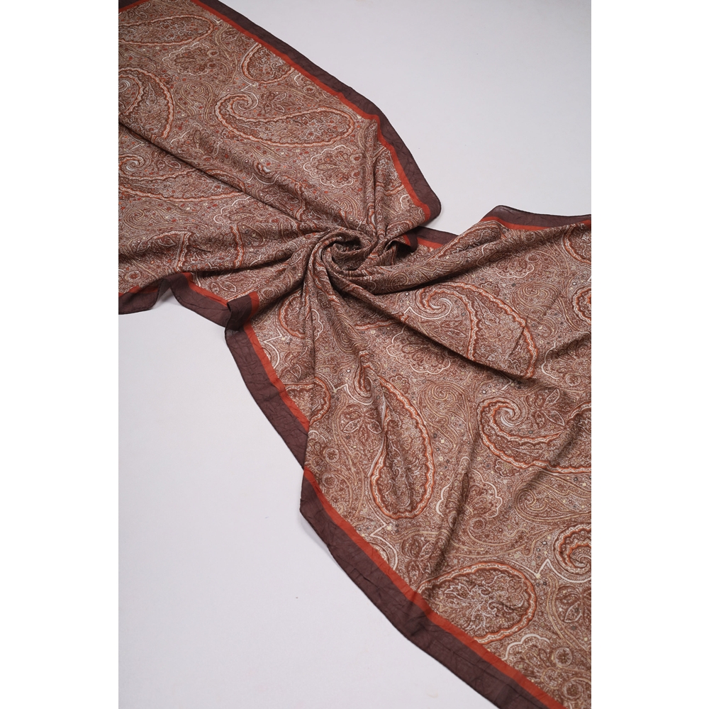 Scarfella Desenli Premium Bambu Kraş Şal - Desen-12