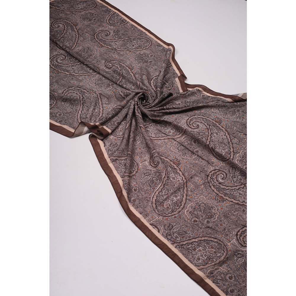 Scarfella Desenli Premium Bambu Kraş Şal - Desen-12