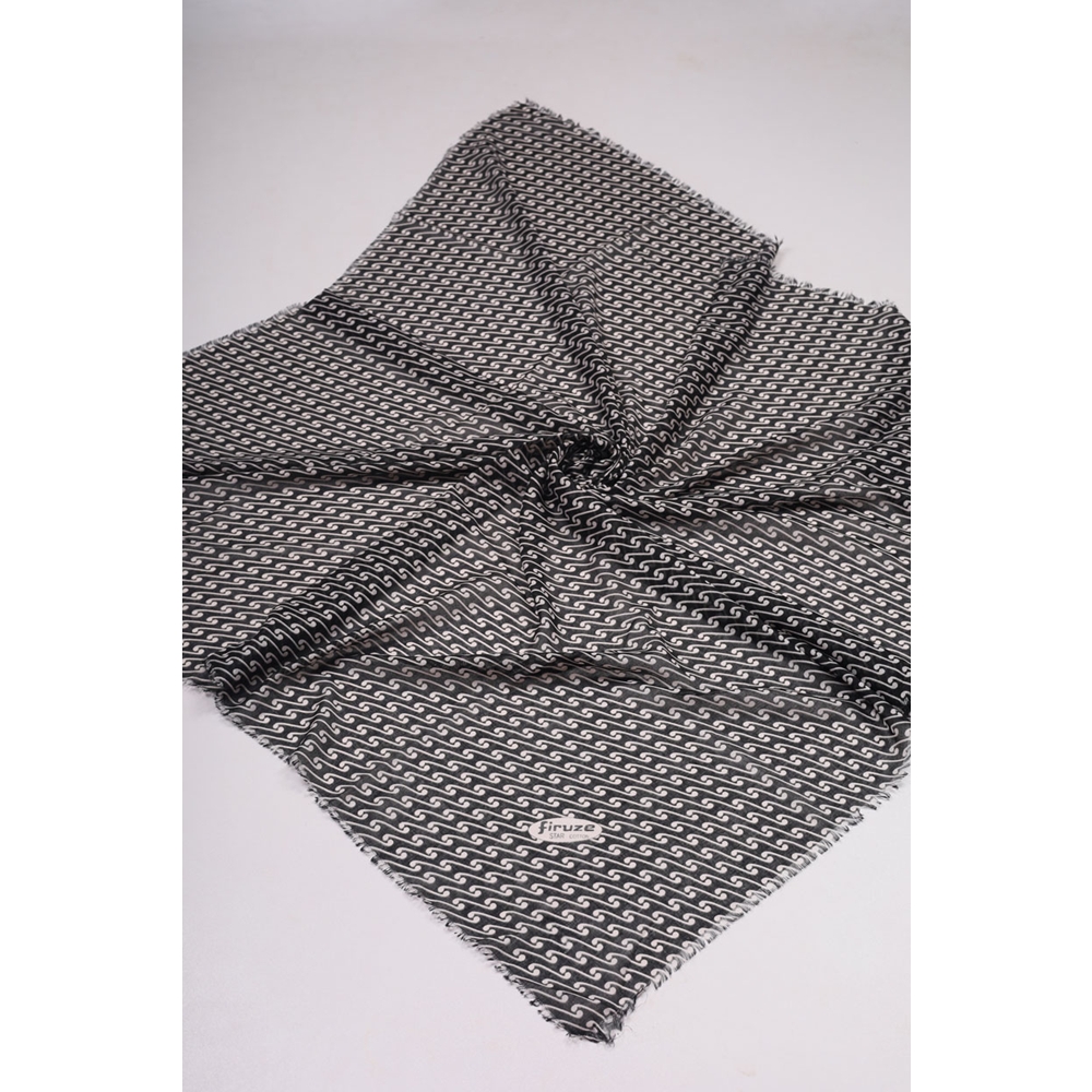Firuze Desenli 110 cm Sökme Tülbent - Desen-02