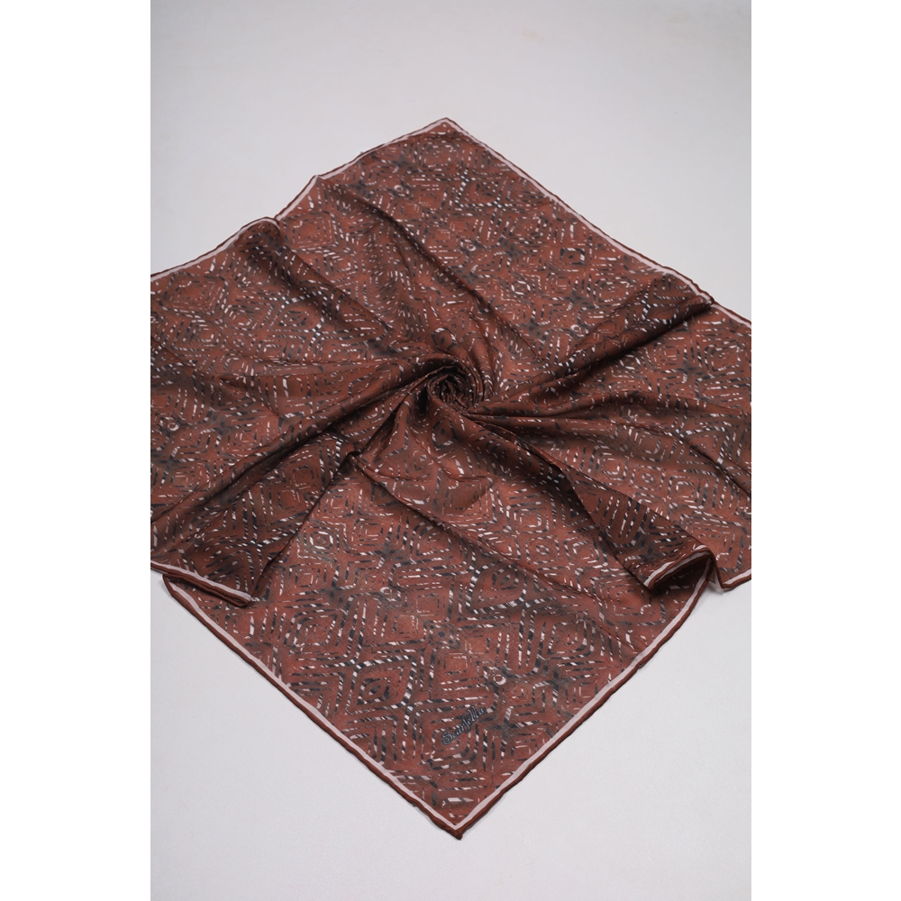 Scarfella Soft El Dikişli Eylül Eşarp - Desen-84