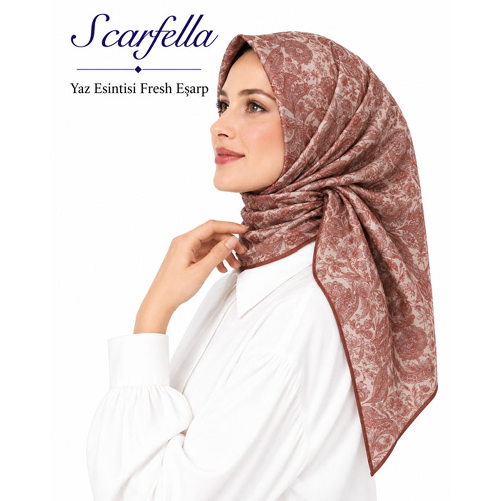 Scarfella Yaz Esintisi Fresh Eşarp - Desen-136