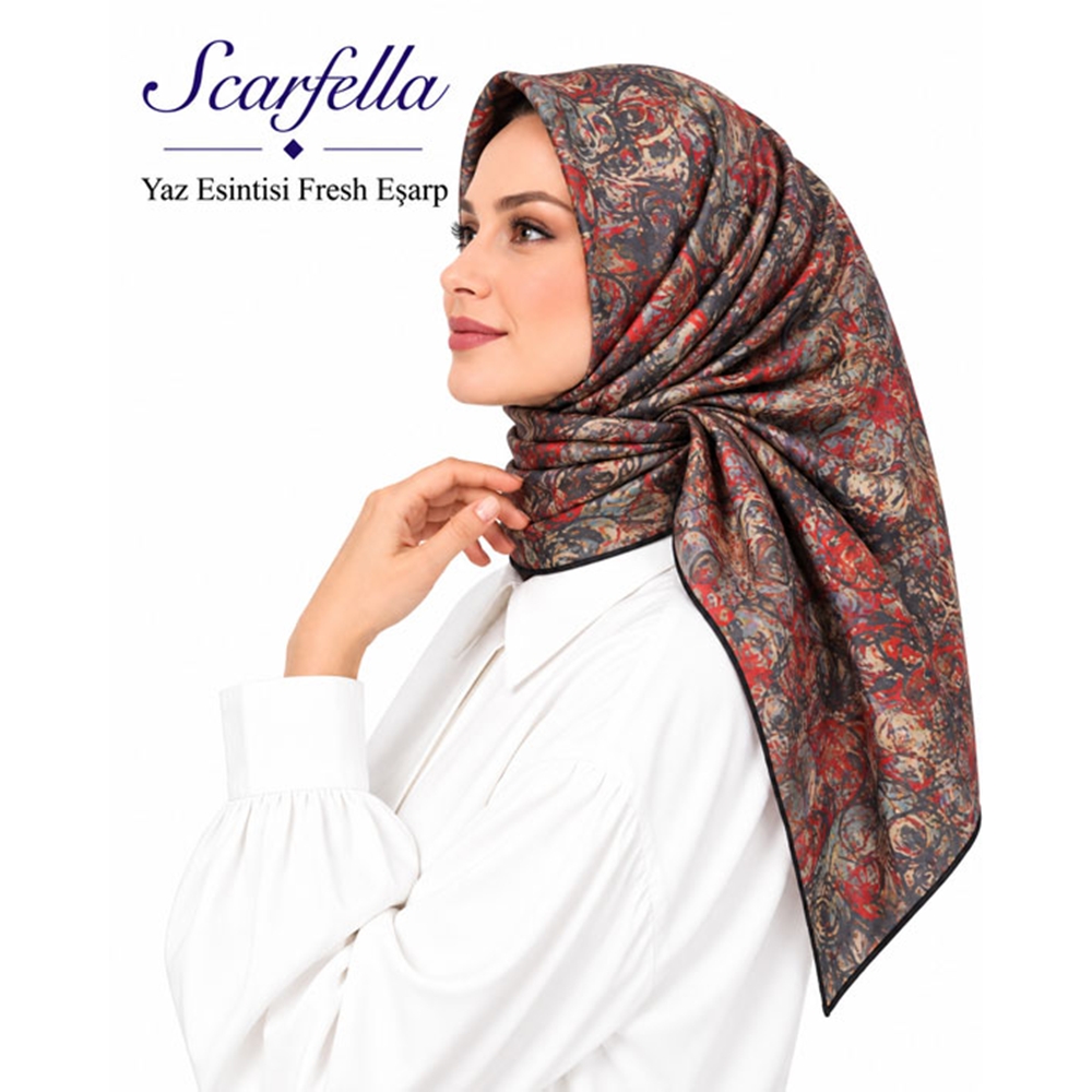 Scarfella Yaz Esintisi Fresh Eşarp - Desen-148