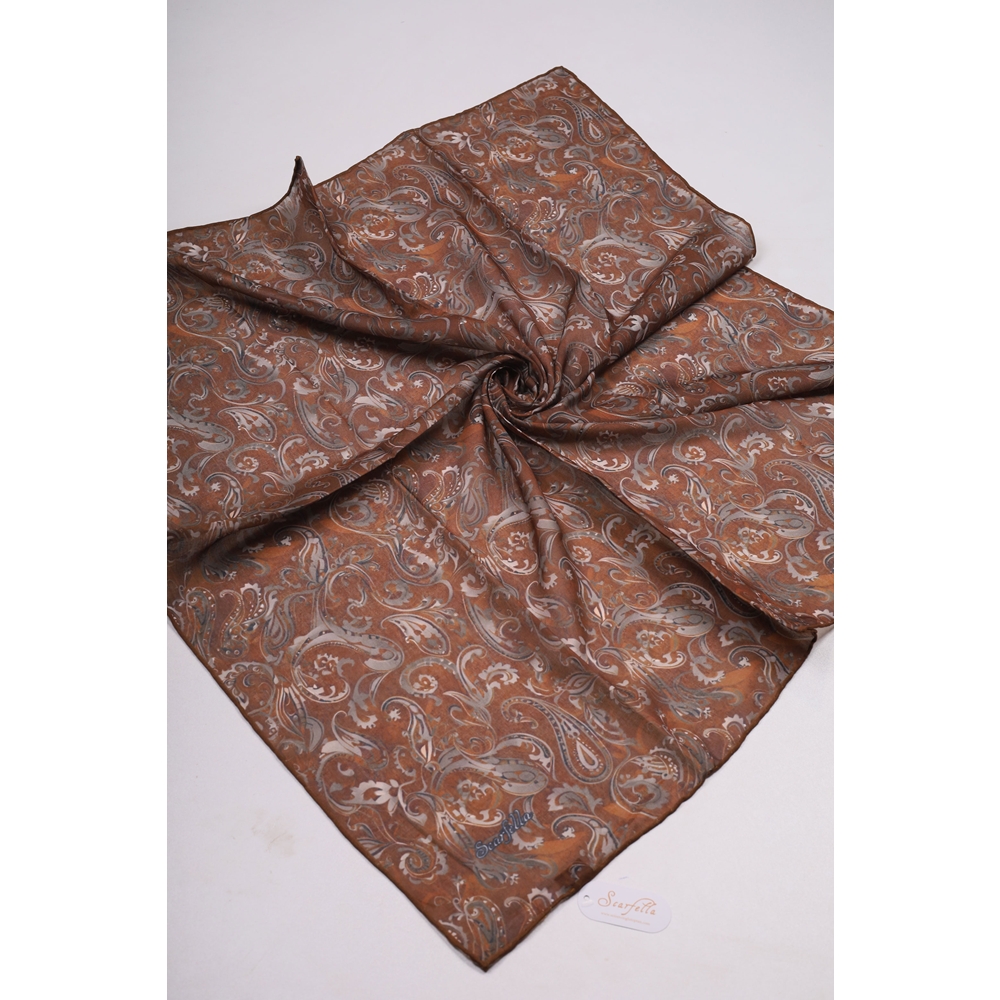 Scarfella Soft El Dikişli Eylül Eşarp - Desen-93 - Renk-01