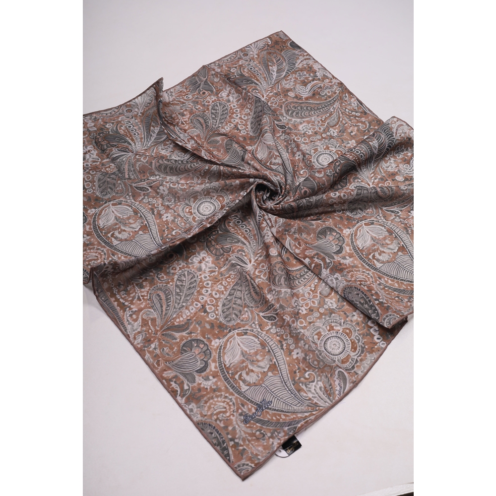 Scarfella Soft El Dikişli Eylül Eşarp - Desen-98 - Renk-01