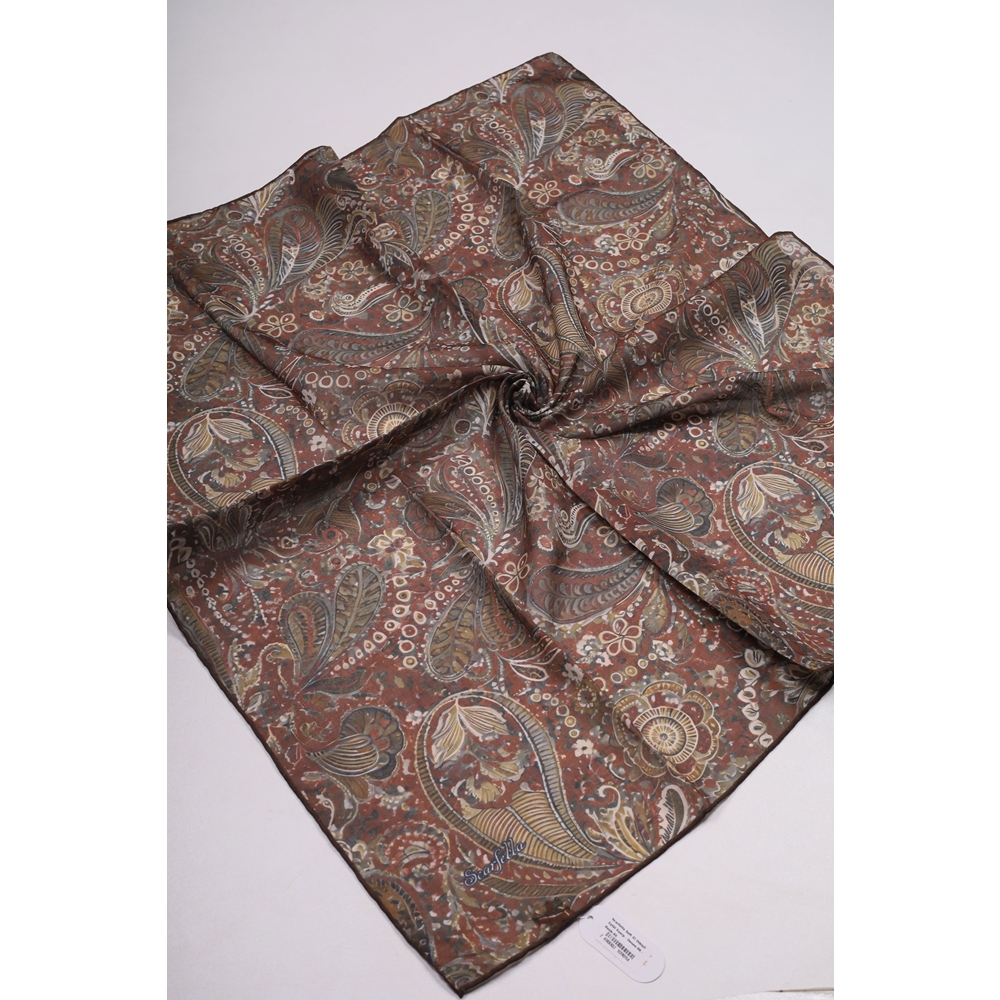 Scarfella Soft El Dikişli Eylül Eşarp - Desen-98 - Renk-01