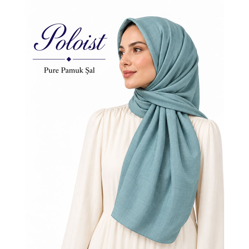 Poloist Pure Pamuk Şal - Desen-01