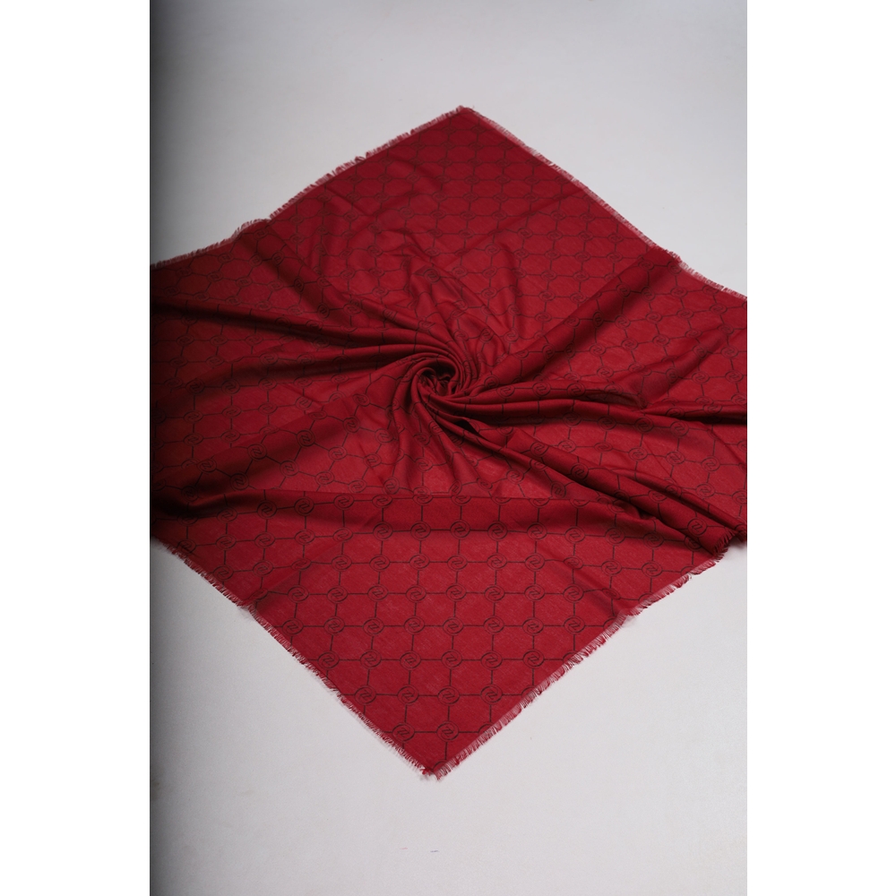 Baysem Desenli Keten Flamlı Eşarp - Desen-31