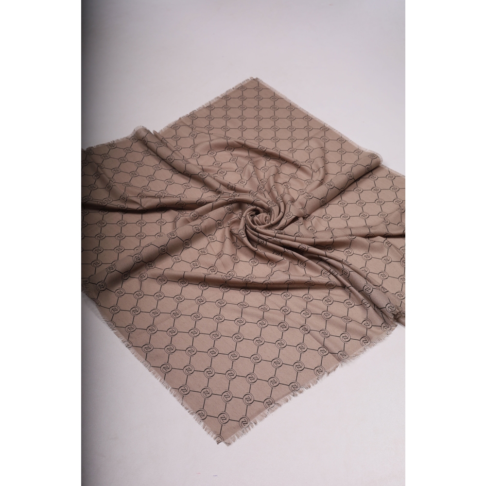 Baysem Desenli Keten Flamlı Eşarp - Desen-31