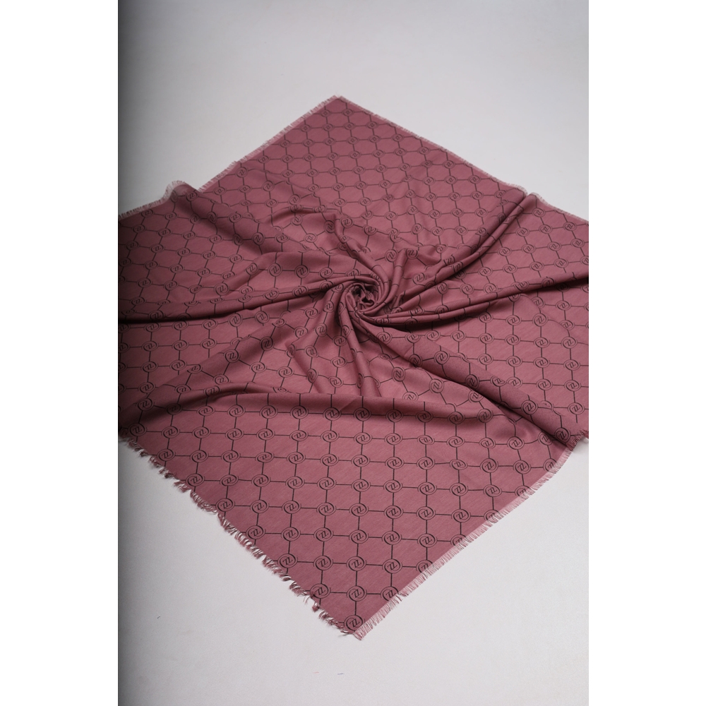 Baysem Desenli Keten Flamlı Eşarp - Desen-31