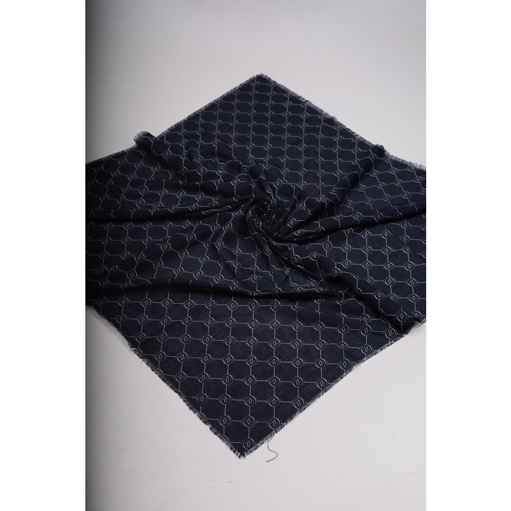 Baysem Desenli Keten Flamlı Eşarp - Desen-31