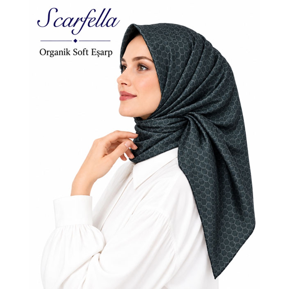 Scarfella Organik Soft Eşarp - Desen-13