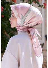 Belli Twill Nostalji Saf İpek Eşarp 4035D (T)