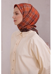 Belli Twill Nostalji Saf İpek Eşarp 4218D (T)