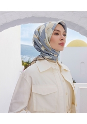 Belli Twill Nostalji Saf İpek Eşarp 4100D (T)