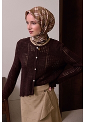Belli Twill Saf İpek Eşarp - 2026-2027 Sonbahar-Kış 4421D (T)