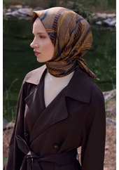 Belli Twill Saf İpek Eşarp - 2026-2027 Sonbahar-Kış 4424D (T)