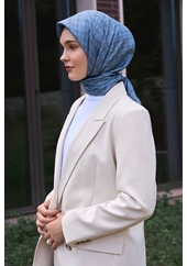 Belli Twill Saf İpek Eşarp - 2026-2027 Sonbahar-Kış 4425D (T)