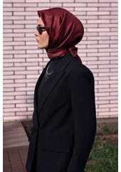 Belli Twill Saf İpek Eşarp - 2026-2027 Sonbahar-Kış 4428D (T)