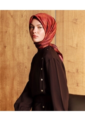 Armine Dj Sura Saf İpek Eşarp - 2026-2027 Sonbahar-Kış 9628D (S)