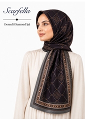 Scarfella Desenli Diamond Şal - Desen-03
