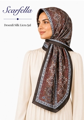 Scarfella Desenli Silk Licra Şal - Desen-05