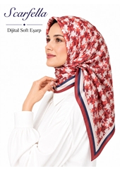 Scarfella Dijital Soft Eşarp - Desen-71