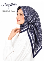 Scarfella Dijital Soft Eşarp - Desen-76