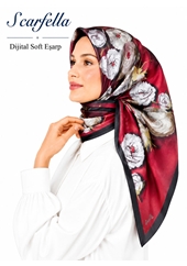 Scarfella Dijital Soft Eşarp - Desen-99