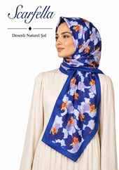 Scarfella Desenli Naturel Şal - Desen-146