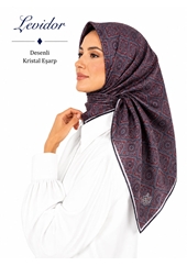Levidor Desenli Kristal Eşarp - Desen-73