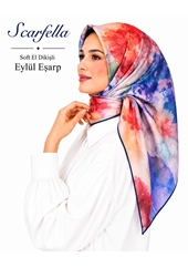 Scarfella Soft El Dikişli Eylül Eşarp - Desen-80