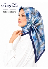 Scarfella Dijital Soft Eşarp - Desen-134